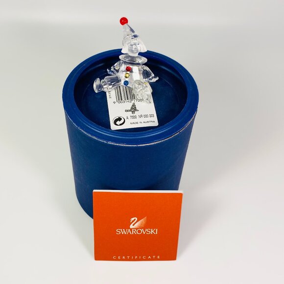 Swarovski Crystal Figurine PUPPET CLOWN 7550 003 with CoA and Box Mint - Picture 1 of 9